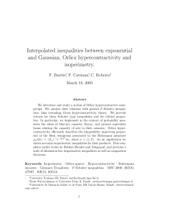 Interpolated inequalities between exponential and Gaussian, Orlicz