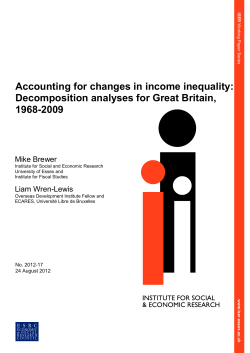Accounting for changes in income inequality