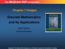 Chapter 7 Images Discrete Mathematics and Its Applications