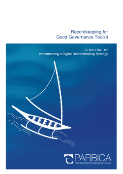 Implementing a Digital Recordkeeping Strategy (pdf