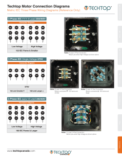 Techtop Motor Connection Diagrams