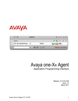 Avaya one-X&reg; Agent