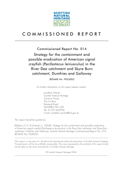 Strategy for the containment and possible erradication of the