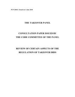 PCP 2010/2 - The Takeover Panel