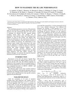 How to maximize the HL-LHC performance 1