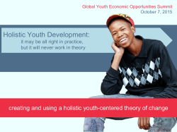 - Youth Economic Opportunities