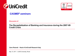 CASMEF seminars Discussion of