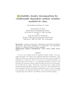 Probability density decomposition for conditionally dependent