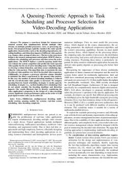 A Queuing-Theoretic Approach to Task Scheduling and Processor