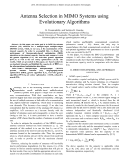 Antenna Selection in MIMO Systems using Evolutionary Algorithms