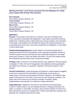 the Behaviour Change Paper