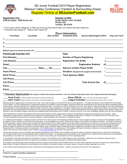 2015 MVC - Registration Form Normal