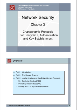 Network Security - Network Architectures and Services