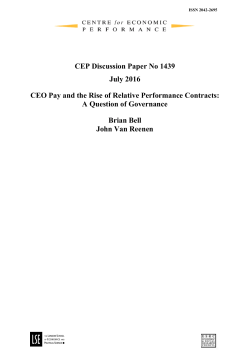 CEO Pay and the Rise of Relative Performance Contracts