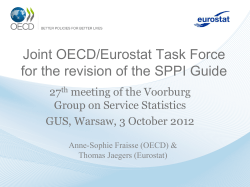 Joint OECD/Eurostat Task Force for the revision of the SPPI Guide