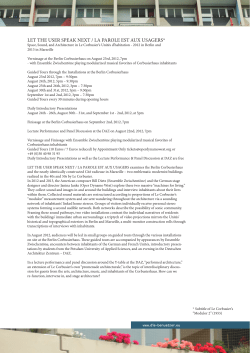 let the user speak next / la parole est aux usagers