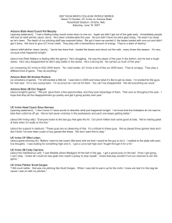 2007 NCAA MEN`S COLLEGE WORLD SERIES Game 10 Quotes