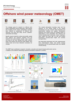 The strategic goals for research on offshore wind