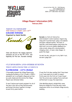 VPI - The Village Players of Lausanne