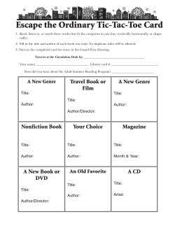 Escape the Ordinary Tic-Tac