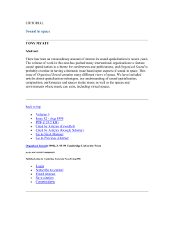 editorial - Sydney School of Architecture, Design and Planning