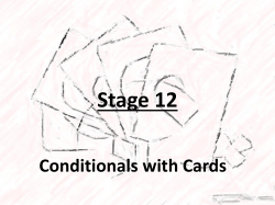 Conditionals with Cards - Mrs-oc