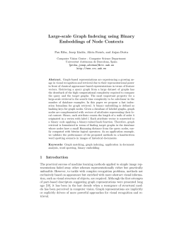 Large-scale Graph Indexing using Binary Embeddings of Node