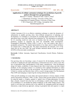 Application of cellular automata technique for prediction of growth