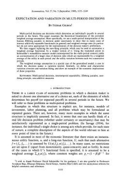 Expectation and Variation in Multi-Period Decisions