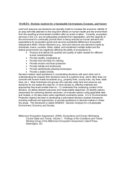 DASEES: Decision Analysis for a Sustainable Environment