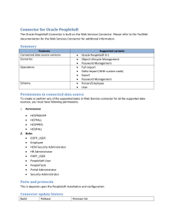 Exposing Web Service in Oracle PeopleSoft