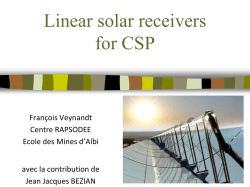 Solar receivers for linear concentrating systems
