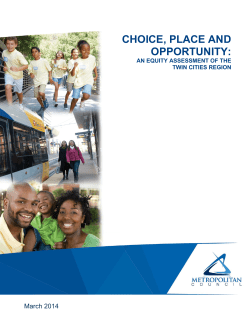 choice, place and opportunity