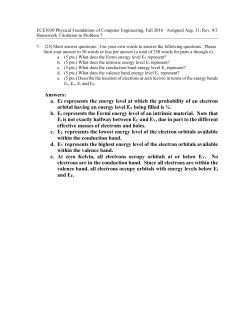 Answers: a. EF represents the energy level at which the probability