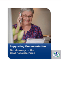 Supporting Documentation - Our Journey to the Best Possible Price