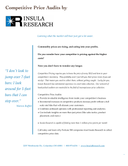 Competitive Price Audits by