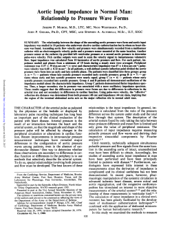 Aortic Input Impedance in Normal Man: Relationship to