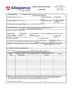 Domestic / International Claim Form