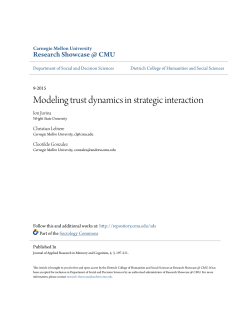 Modeling trust dynamics in strategic interaction