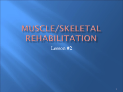 Muscle/Skeletal Rehabilitation Nursing