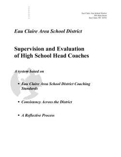Supervision and Evaluation of High School Head Coaches