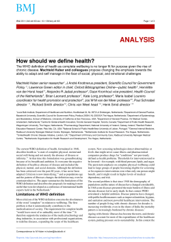 How should we define health? (PDF Available)