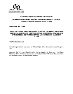 - Association of Caribbean States