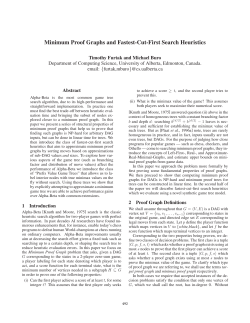 Minimum Proof Graphs and Fastest-Cut-First Search Heuristics