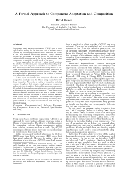 A Formal Approach to Component Adaptation and