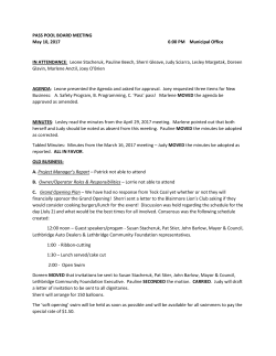 May 10, 2017 - Crowsnest Pass