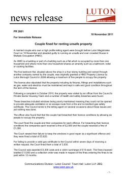 Couple fined for renting unsafe property