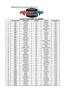 primetime athletics picture schedul 4-15