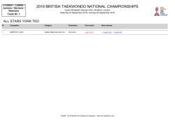2016 british taekwondo national championships