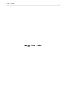Happy User Guide